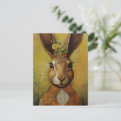 Rabbit adorable dans une carte postale de costume (Debout devant)