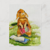 Rabbit aime lire Carte postale (Devant)