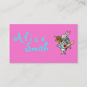 Rabbit Alice in Wonderland ~ Visitekaartjes