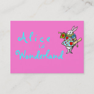Rabbit Alice in Wonderland ~ Visitekaartjes