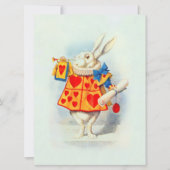 Rabbit Alice Wonderland PAPER/SIZE/SHAPE OPTIE - Kaart (Voorkant)