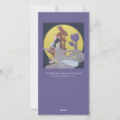 Rabbit and Moon Goddess Feestdagenkaart (Achterkant)