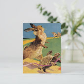 "Rabbit and the Hare" van Harry Rountree Briefkaart (Staand voorkant)
