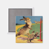 "Rabbit and the Hare" van Harry Rountree Magneet (Voorkant / Achterkant)