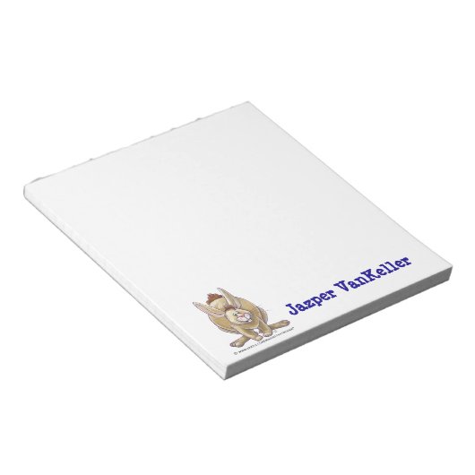 Rabbit Animal Parade Personalized Note Pad Notitieblok (Schuin)