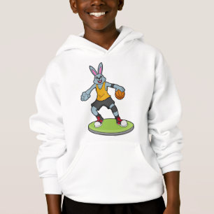 Rabbit as Basketball player with Basketball
