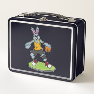 Rabbit as Basketball player with Basketball