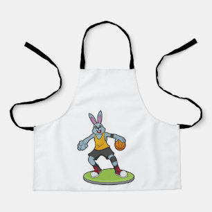 Rabbit as Basketball player with Basketball Schort