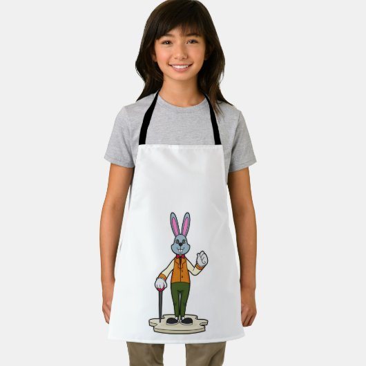 Rabbit as Gentleman with Cane Schort (Insitu)