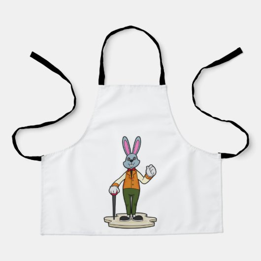 Rabbit as Gentleman with Cane Schort (Voorkant)