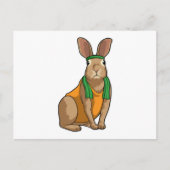 Rabbit as Runner with Towel Briefkaart (Voorkant)