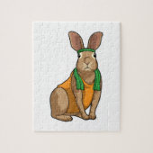 Rabbit as Runner with Towel Legpuzzel (Verticaal)