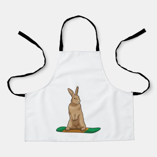 Rabbit as Snowboarder with Snowboard Schort (Voorkant)