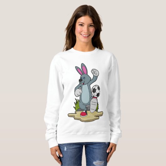 Rabbit as Soccer player with Soccer Trui (Voorkant volledig)