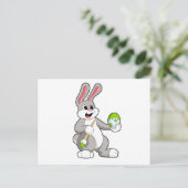 Rabbit at Painting with Egg Briefkaart (Staand voorkant)