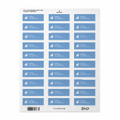 Rabbit blue Return Label (Full Sheet)