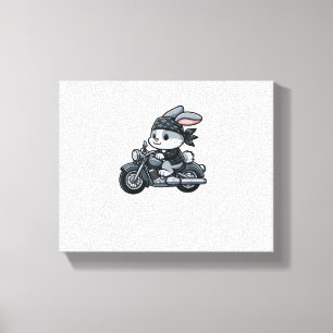Rabbit Boba Tea Bubble Tea Kawaii Theme Cute Rabbi Canvas Afdruk