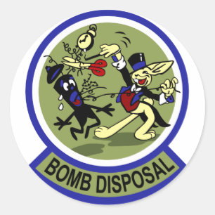 Rabbit Bomb Disposal Ronde Sticker