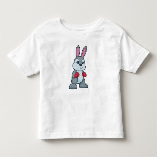 Rabbit Boxer Boxer Boxing-handschoenen Kinder Shirts (Voorkant)
