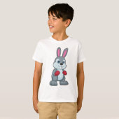 Rabbit Boxer Boxer Boxing-handschoenen T-shirt (Voorkant volledig)