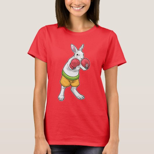 Rabbit Boxer Boxing handschoenen Boxing T-shirt (Voorkant)