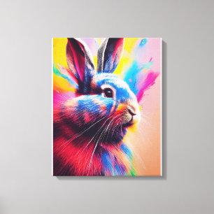Rabbit Bunny Animal Discovery Adventure Natuur Canvas Afdruk