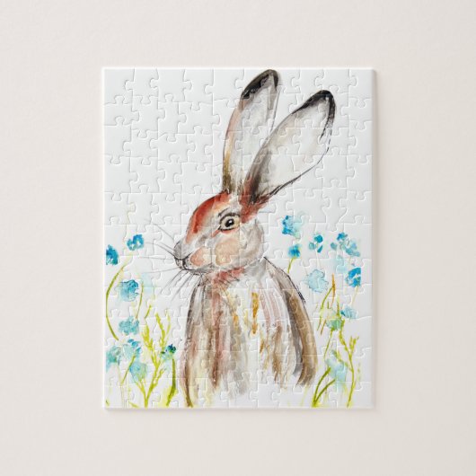 Rabbit Bunny Hare Easter Animal Wildlife Cute Jigs Legpuzzel (Verticaal)