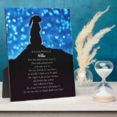 Rabbit Bunny Memorial Plaque Nom personnalisé (Côté)