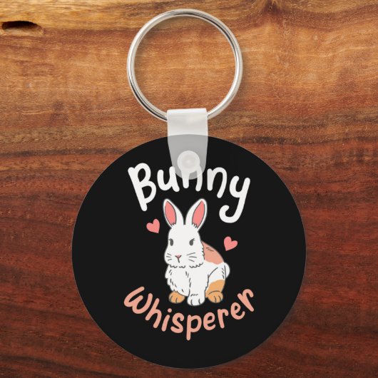 Rabbit Bunny Whisperer Sleutelhanger (Voorkant)