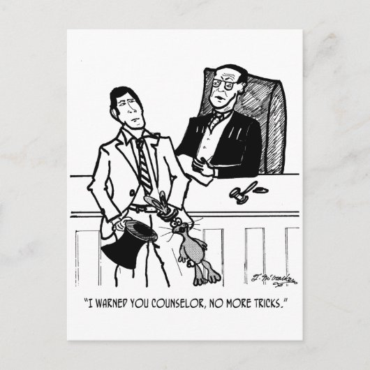 Rabbit Cartoon 2647 Briefkaart (Voorkant)