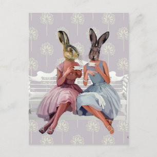 Rabbit Chat Briefkaart
