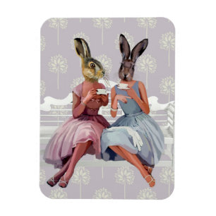Rabbit Chat Magneet