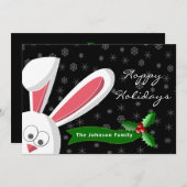 Rabbit Christmas Kaarten (Voorkant / Achterkant)