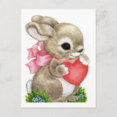 Rabbit & Coeur - Carte postale (Devant)