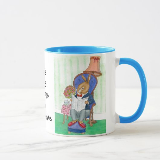 Rabbit Coffee Mok to Personalize (Rechts)