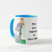 Rabbit Coffee Mok to Personalize (Voorkant links)