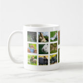 Rabbit Collage Photo Mok (Round) (Links)