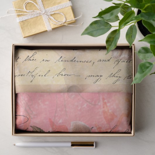Rabbit Cursive Script Decoupage Tissuepapier (Geschenk)