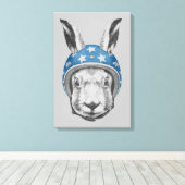 Rabbit Dareduivel Canvas Afdruk (Insitu (Houten vloer))