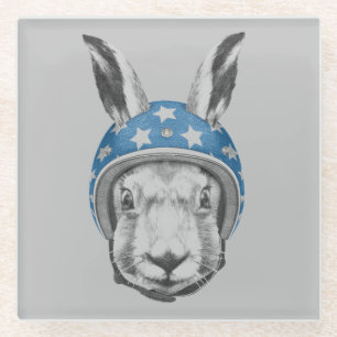 Rabbit Dareduivel Glazen Onderzetter