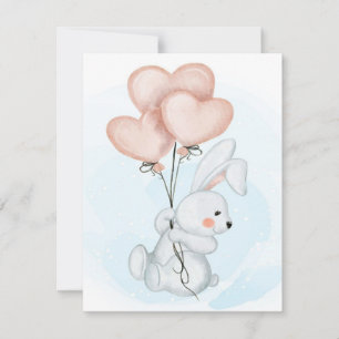 Rabbit Design Bunny Lovers Kid Birthday Kaart