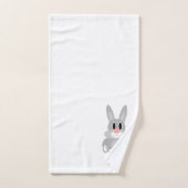 Rabbit Design Monogrammed Bad Handdoek (Handdoek)