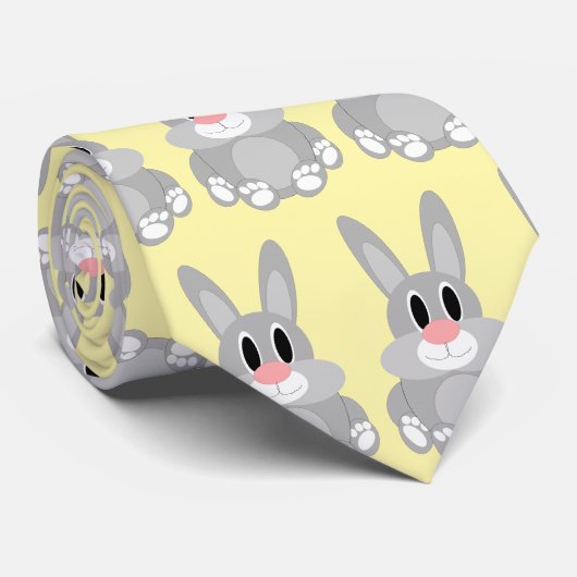 Rabbit Design Stropdas (Opgerold)