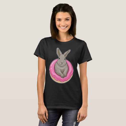 Rabbit Donut T-shirt (Voorkant volledig)