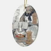 Rabbit Eating Pancake Breakfast Keramisch Ornament (Links)