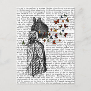 Rabbit en Butterfly Parasol 2 Briefkaart