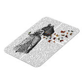 Rabbit en Butterfly Parasol 2 Magneet (Linkerzijde)