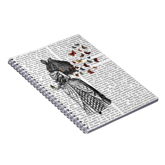 Rabbit en Butterfly Parasol 2 Notitieboek (Rechterzijde)