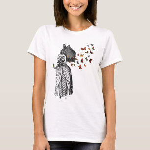 Rabbit en Butterfly Parasol 2 T-shirt