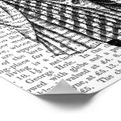 Rabbit en Butterfly Parasol Poster (Hoek)